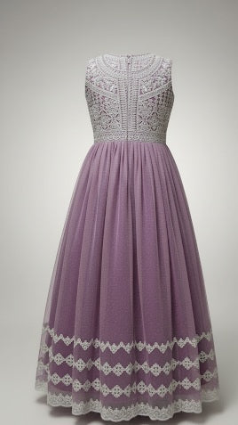 Pistachio Tunic & Pant Set with Floral Patchwork