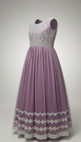 Pistachio Tunic & Pant Set with Floral Patchwork